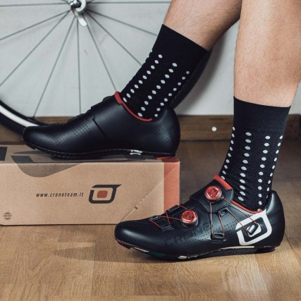 Παπούτσια ποδηλασίας Δρόμου | CR1 | CRONO | carbon | κόκκινο μαύρο