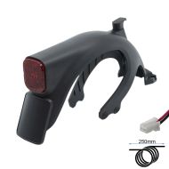 Kit με φτερό-φως-βάση για ηλεκτρικό πατίνι | E Wheel | Ninebot F2 | Μαύρο