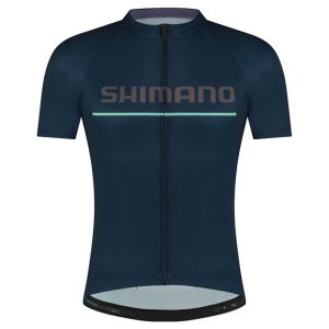 Φανέλα ποδηλασίας | Shimano | Κοντό μανίκι | Navy Blue | Μπλε